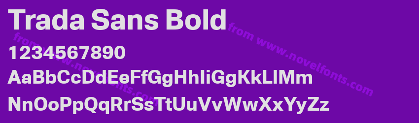 Trada Sans BoldPreview Trada Sans BoldPreview