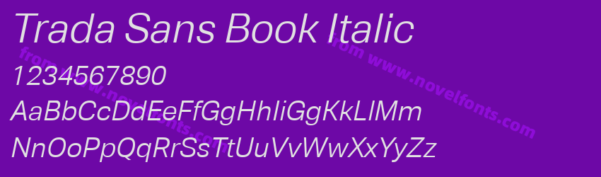 Trada Sans Book ItalicPreview Trada Sans Book ItalicPreview