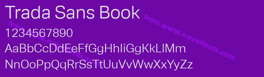 Trada Sans BookPreview Trada Sans BookPreview