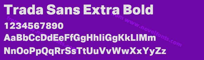 Trada Sans Extra BoldPreview Trada Sans Extra BoldPreview