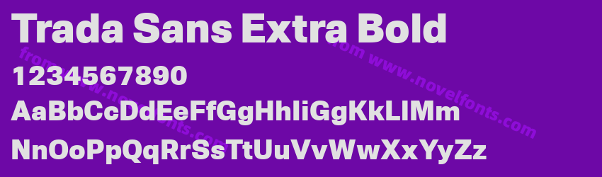 Trada Sans Extra BoldPreview Trada Sans Extra BoldPreview