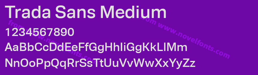 Trada Sans MediumPreview Trada Sans MediumPreview