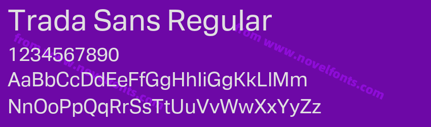 Trada Sans RegularPreview Trada Sans RegularPreview