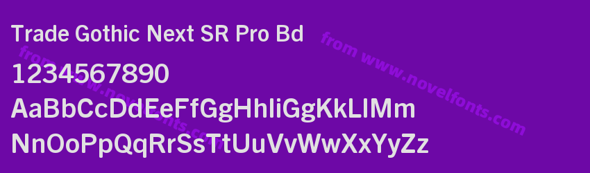 Trade Gothic Next SR Pro BdPreview Trade Gothic Next SR Pro BdPreview
