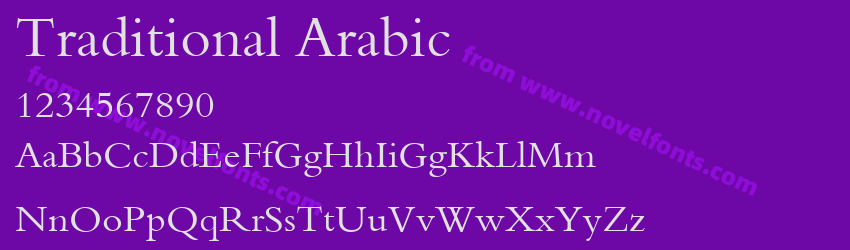 Traditional ArabicPreview Traditional ArabicPreview