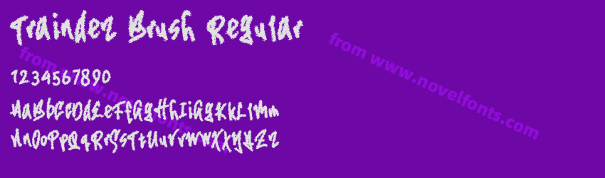 Traindez Brush RegularPreview Traindez Brush RegularPreview