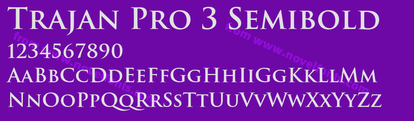 Trajan Pro 3 SemiboldPreview Trajan Pro 3 SemiboldPreview