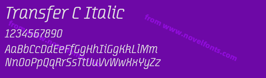 Transfer C ItalicPreview Transfer C ItalicPreview