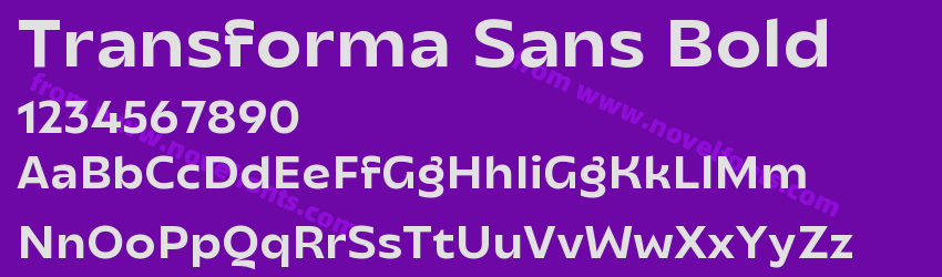 Transforma Sans BoldPreview Transforma Sans BoldPreview