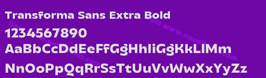 Transforma Sans Extra BoldPreview Transforma Sans Extra BoldPreview