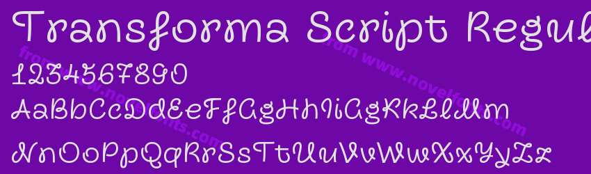 Transforma Script RegularPreview Transforma Script RegularPreview