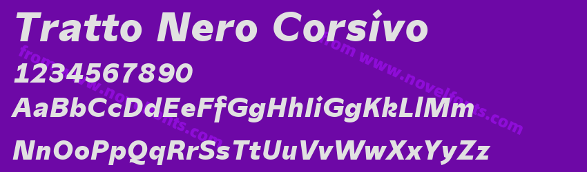 Tratto Nero CorsivoPreview Tratto Nero CorsivoPreview
