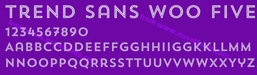 Trend Sans W00 FivePreview Trend Sans W00 FivePreview