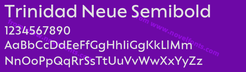 Trinidad Neue SemiboldPreview Trinidad Neue SemiboldPreview