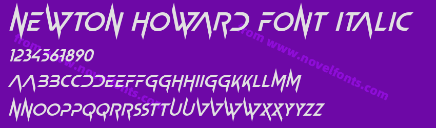 Newton Howard Font ItalicPreview