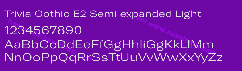 Trivia Gothic E2 Semi expanded LightPreview Trivia Gothic E2 Semi expanded LightPreview