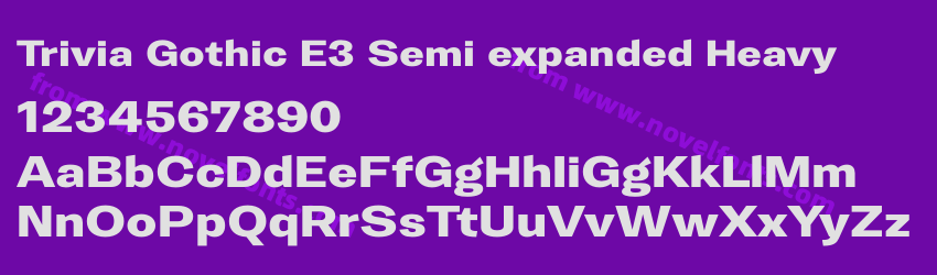 Trivia Gothic E3 Semi expanded HeavyPreview Trivia Gothic E3 Semi expanded HeavyPreview