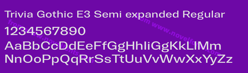 Trivia Gothic E3 Semi expanded RegularPreview Trivia Gothic E3 Semi expanded RegularPreview