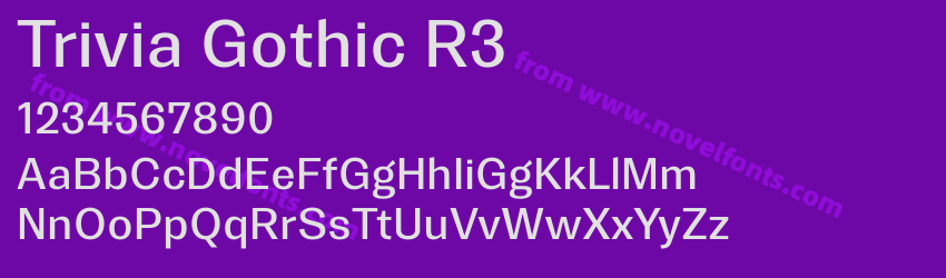 Trivia Gothic R3Preview Trivia Gothic R3Preview