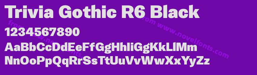Trivia Gothic R6 BlackPreview Trivia Gothic R6 BlackPreview