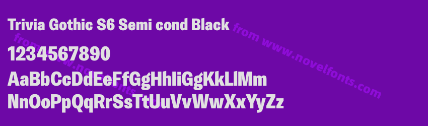 Trivia Gothic S6 Semi cond BlackPreview Trivia Gothic S6 Semi cond BlackPreview