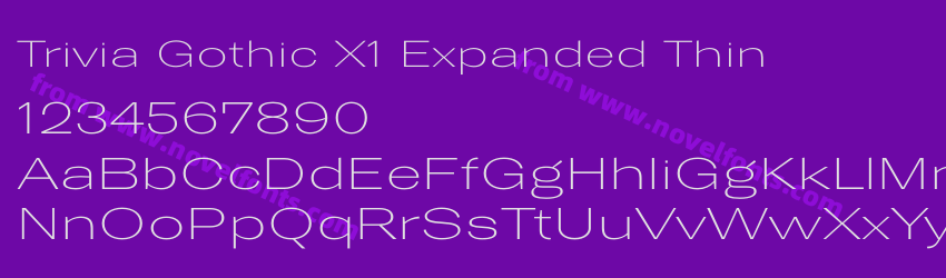 Trivia Gothic X1 Expanded ThinPreview Trivia Gothic X1 Expanded ThinPreview