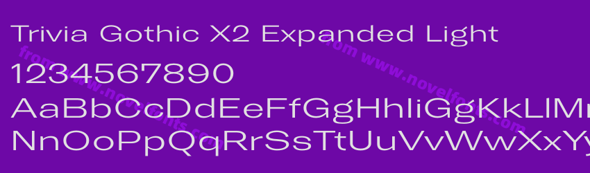 Trivia Gothic X2 Expanded LightPreview Trivia Gothic X2 Expanded LightPreview