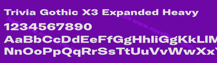 Trivia Gothic X3 Expanded HeavyPreview Trivia Gothic X3 Expanded HeavyPreview