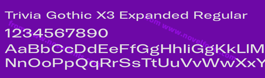 Trivia Gothic X3 Expanded RegularPreview Trivia Gothic X3 Expanded RegularPreview