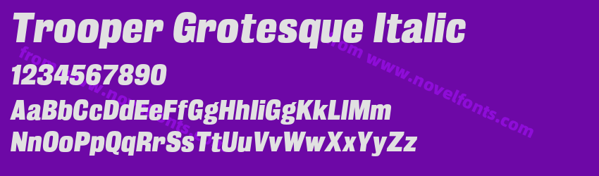 Trooper Grotesque ItalicPreview Trooper Grotesque ItalicPreview