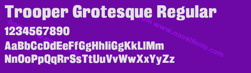 Trooper Grotesque RegularPreview Trooper Grotesque RegularPreview