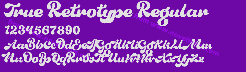 True Retrotype RegularPreview True Retrotype RegularPreview