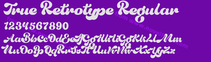 True Retrotype RegularPreview True Retrotype RegularPreview