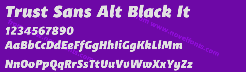 Trust Sans Alt Black ItPreview Trust Sans Alt Black ItPreview