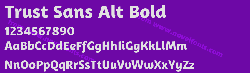 Trust Sans Alt BoldPreview Trust Sans Alt BoldPreview