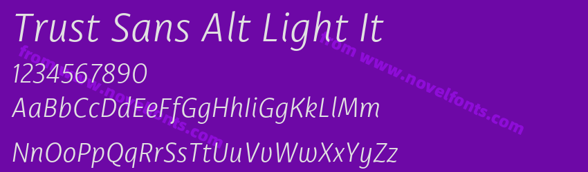 Trust Sans Alt Light ItPreview Trust Sans Alt Light ItPreview