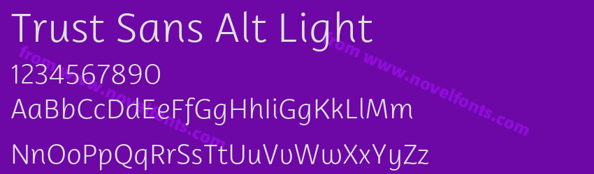 Trust Sans Alt LightPreview Trust Sans Alt LightPreview