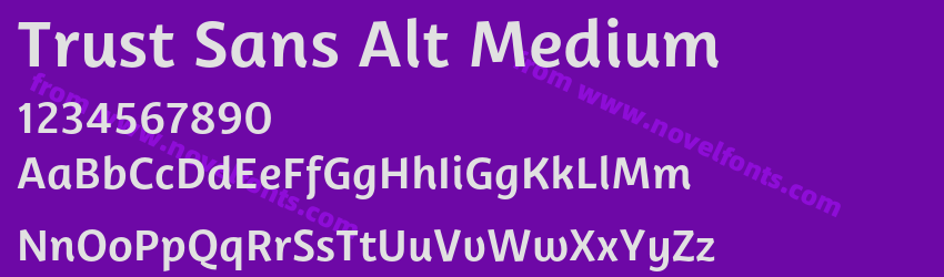 Trust Sans Alt MediumPreview Trust Sans Alt MediumPreview
