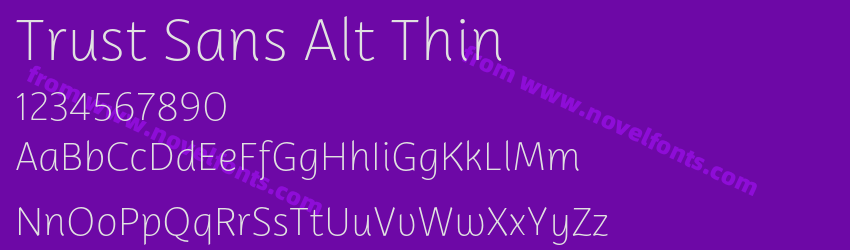 Trust Sans Alt ThinPreview Trust Sans Alt ThinPreview