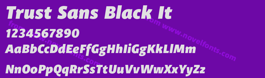 Trust Sans Black ItPreview Trust Sans Black ItPreview
