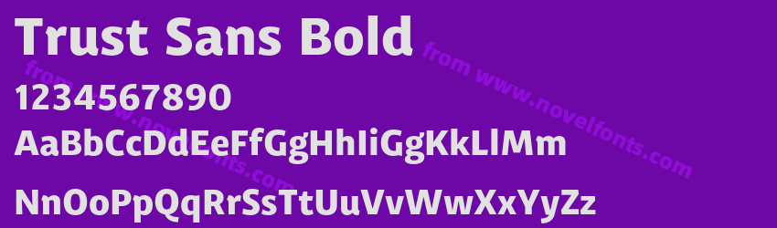 Trust Sans BoldPreview Trust Sans BoldPreview