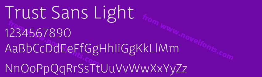 Trust Sans LightPreview Trust Sans LightPreview
