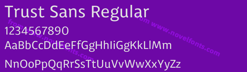 Trust Sans RegularPreview Trust Sans RegularPreview