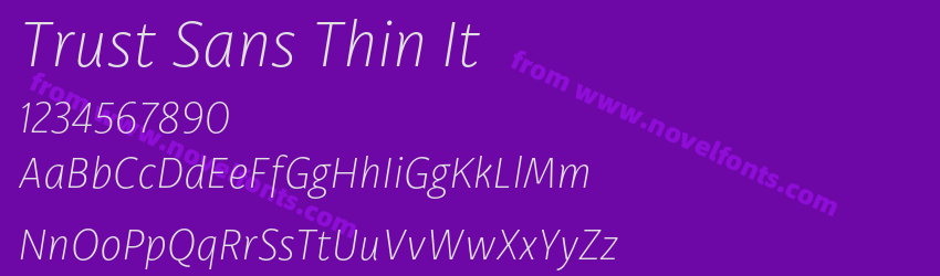 Trust Sans Thin ItPreview Trust Sans Thin ItPreview