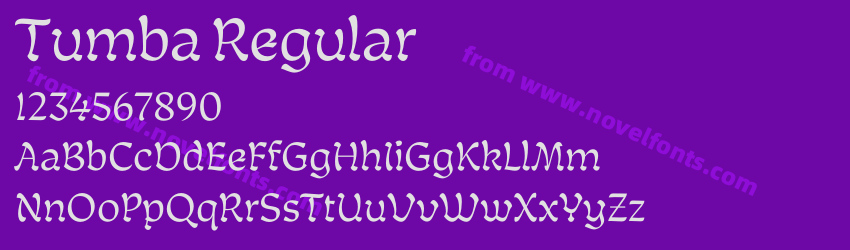Tumba RegularPreview Tumba RegularPreview