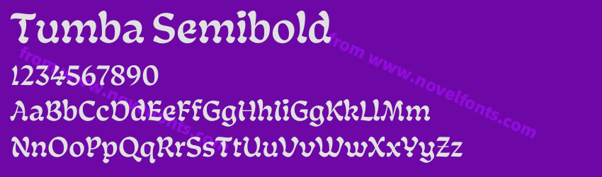 Tumba SemiboldPreview Tumba SemiboldPreview