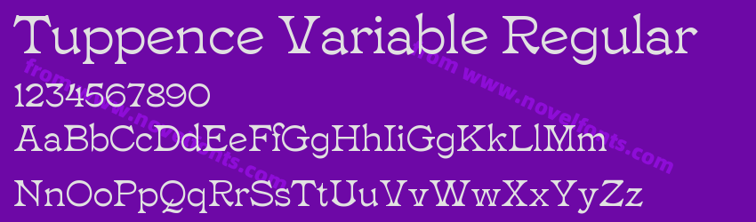 Tuppence Variable RegularPreview Tuppence Variable RegularPreview