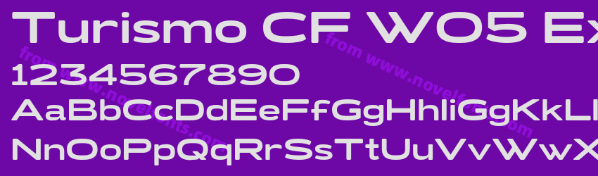 Turismo CF W05 Extra BoldPreview Turismo CF W05 Extra BoldPreview