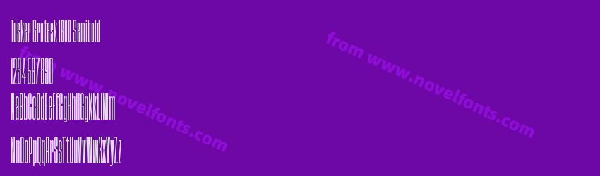 Tusker Grotesk 1600 SemiboldPreview Tusker Grotesk 1600 SemiboldPreview