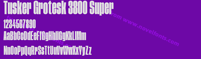 Tusker Grotesk 3800 SuperPreview Tusker Grotesk 3800 SuperPreview